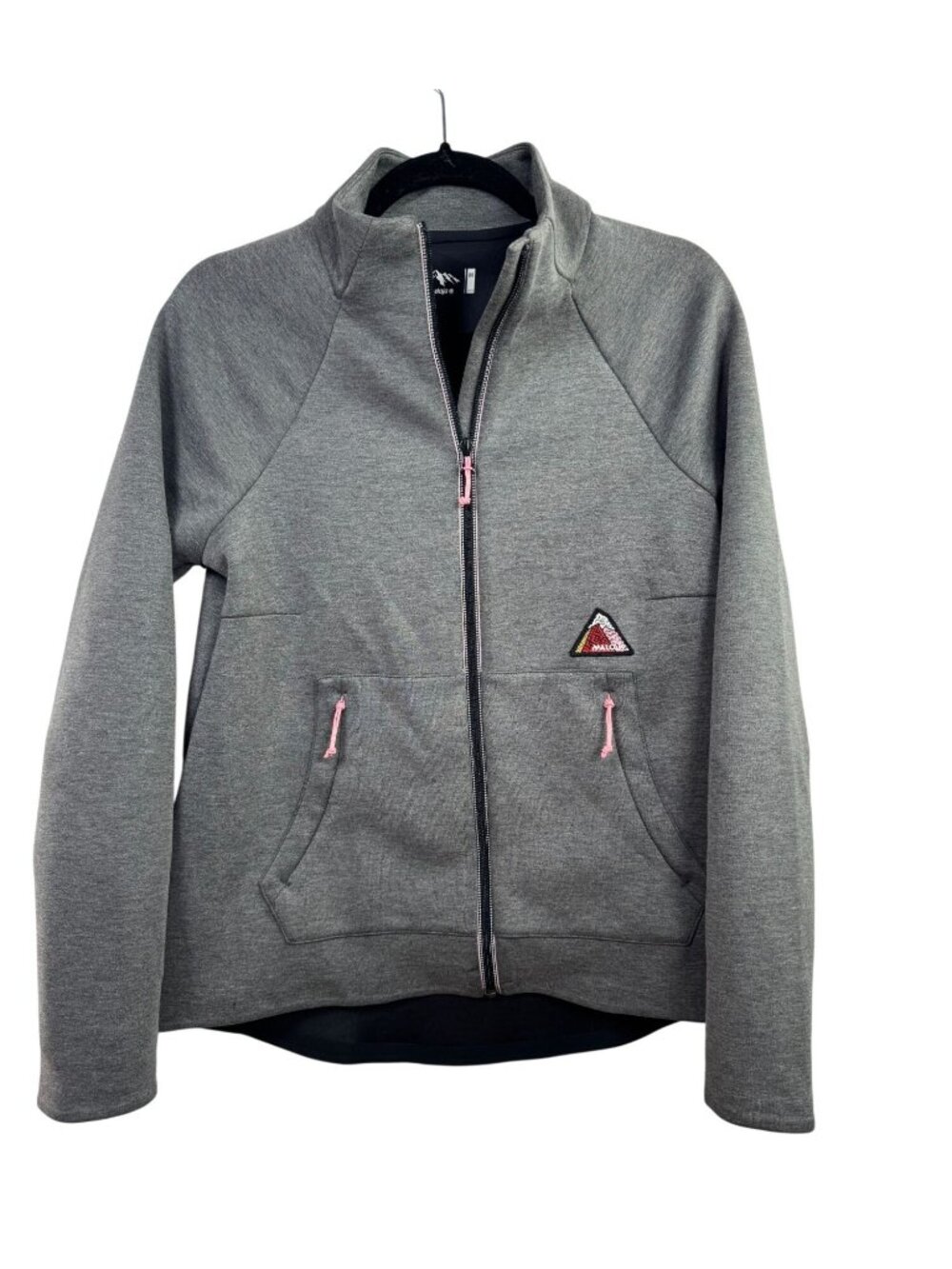 Maloja Womens Gray Full Zip Jacket Size Medium Cycling Outdoor Spots Gorpcore